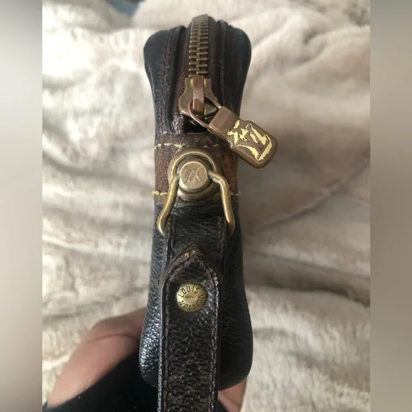 Louis Vuitton Black and Brown Wristlet - Picture 3 of 6